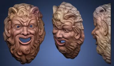 3D model Masque de la comdie (STL)